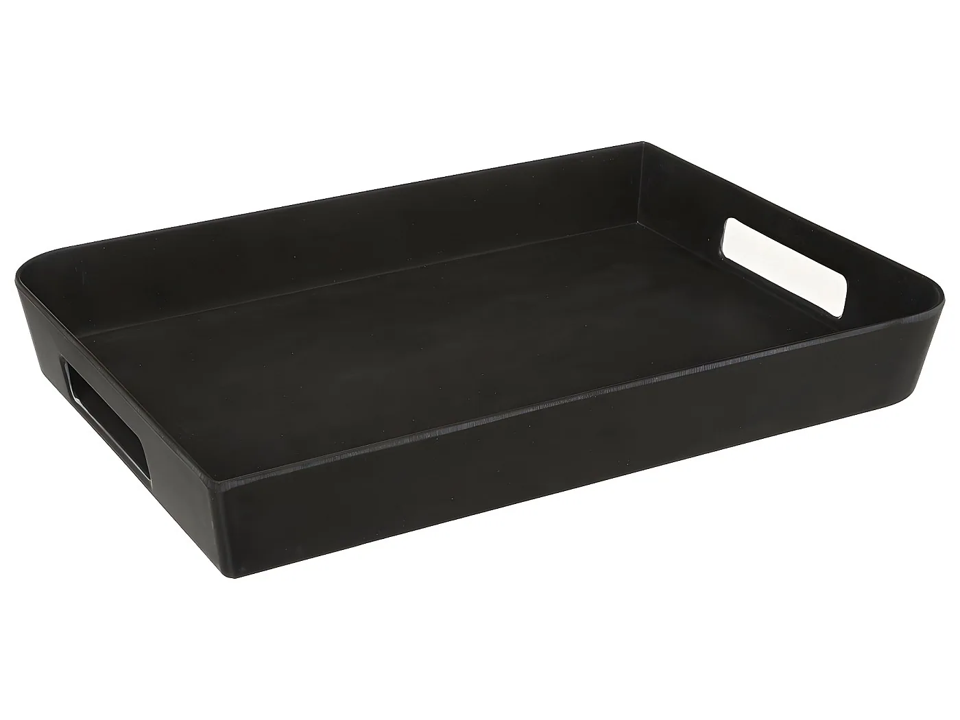 Plateau rectangulaire 34,1*23,6 en melamine noir kulsan