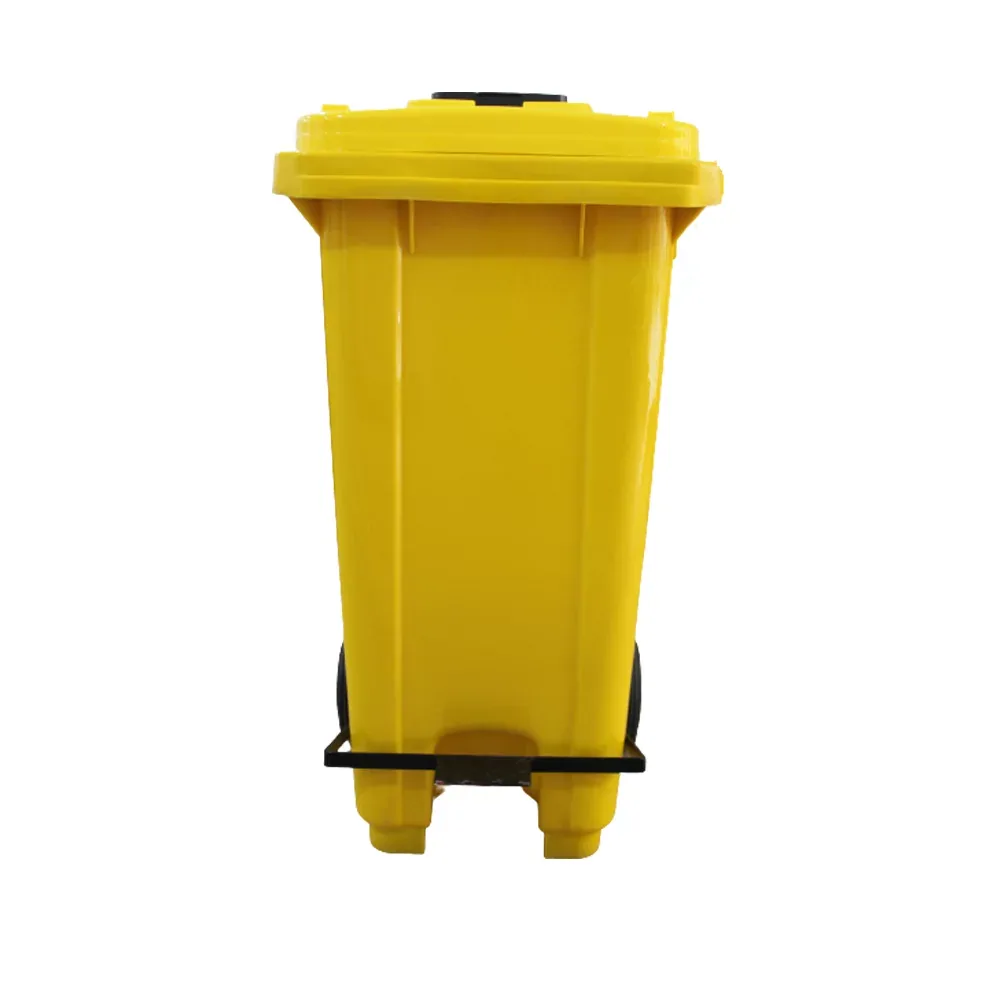 Poubelle en plast 120l avec pedale