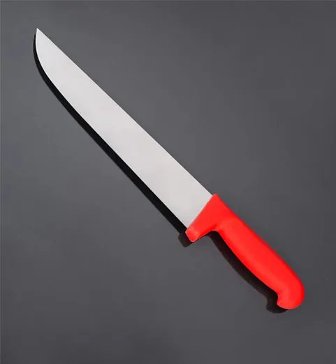 Couteau de boucherie d 25 m/rouge