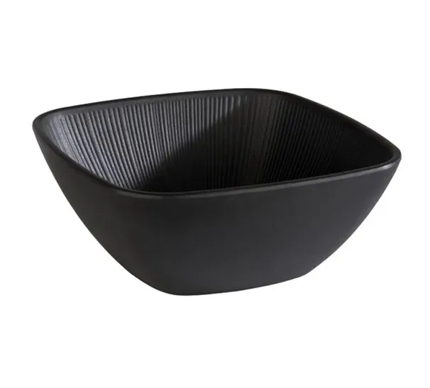 Saladier oval dim 36*28*17,5h cm en melamine noir (diva) kulsan