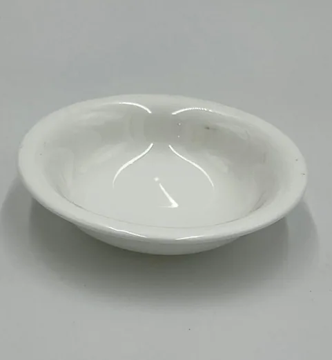 Coupelle en porcelaine blanc d 9*2cm
