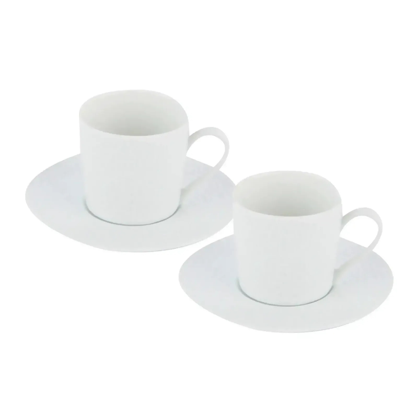 Sous tasse a cafe en porcelaine blanche 80cc pera kty