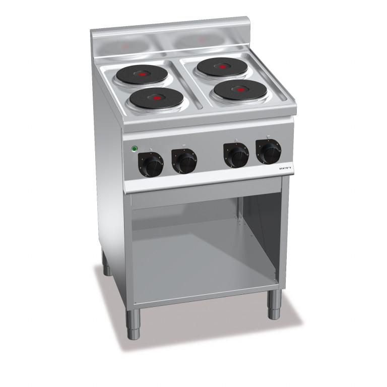 Cuisiniere electrique 4 plaque ronde four dim 800*700*850 olis italy